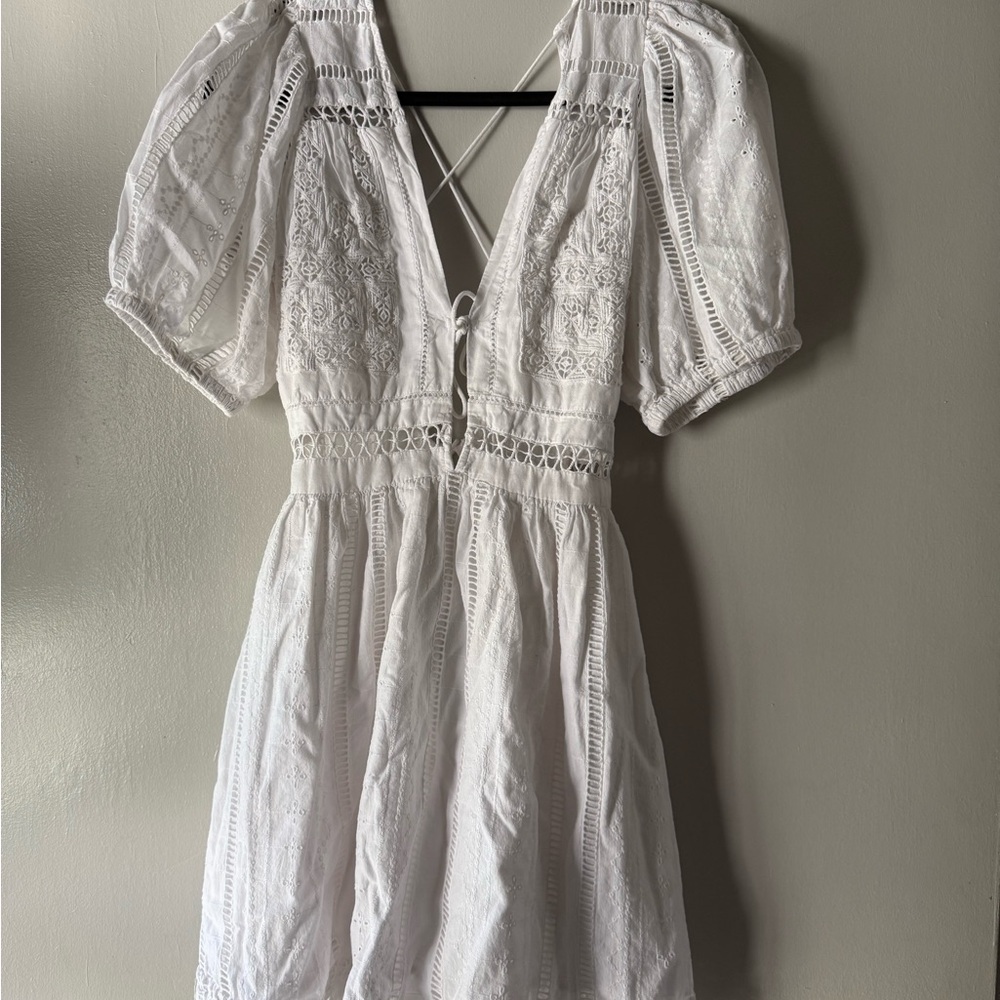 Urban Outfitters White Backless Dress